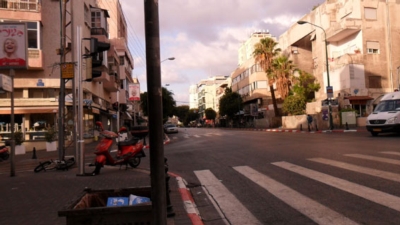 Tel Aviv street during Shabat