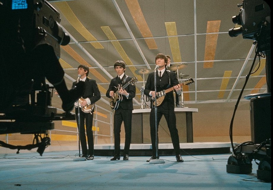 The Beatles performing on The Ed Sullivan Show
