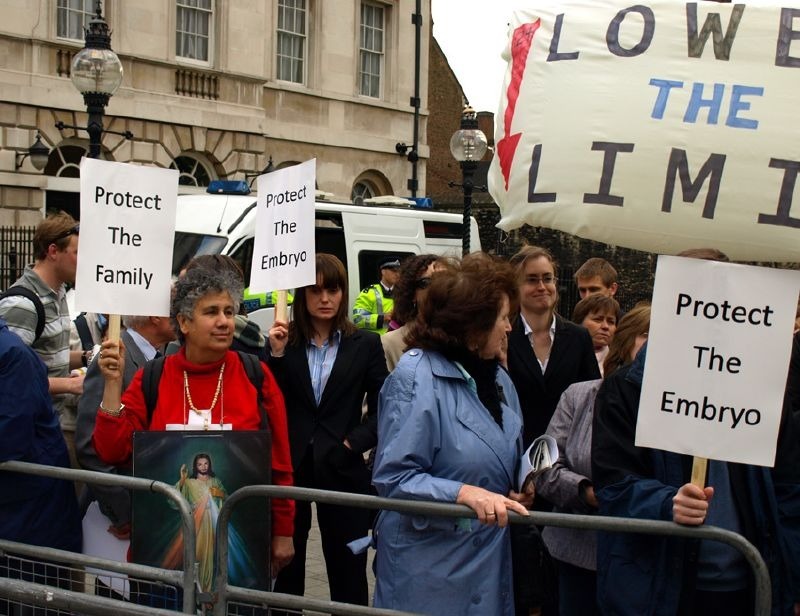Pro-life demonstration in Parliament Square, 2008