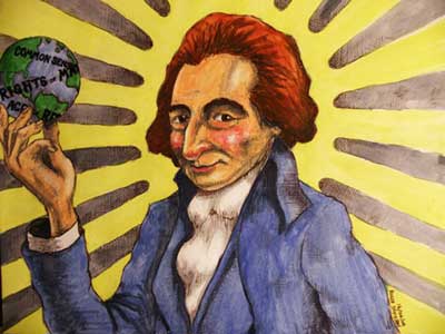 Roger Davidson's illustration of Tom Paine