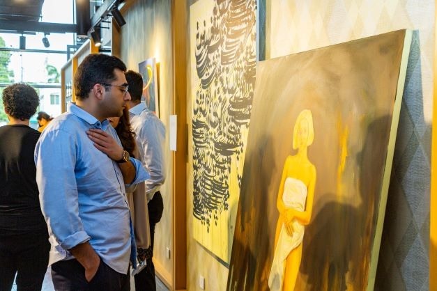 Painting of a girl in Pakistan