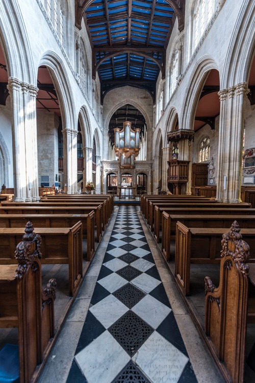 Inside the University Church of St Mary the Virgin, Oxford