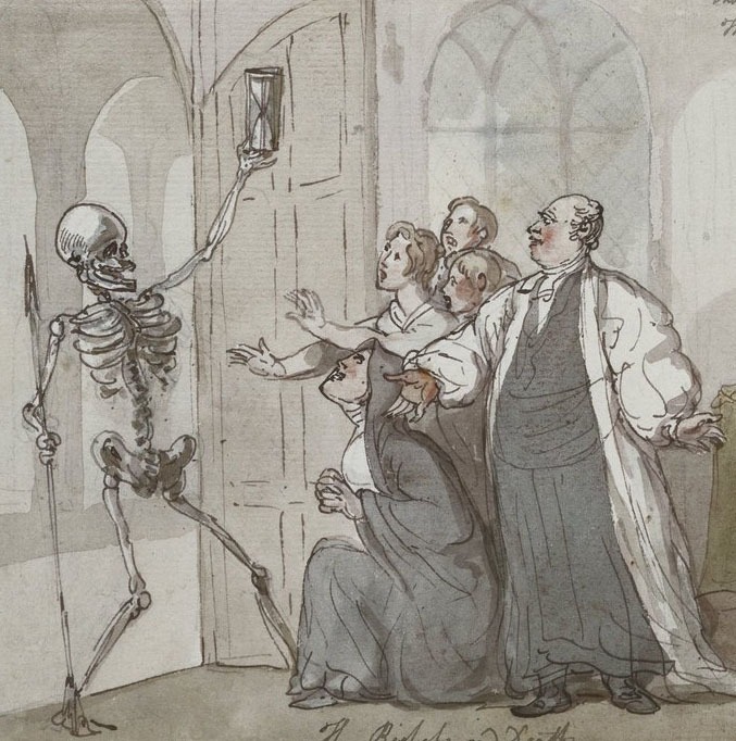 The Bishop and Death by Thomas Rowlandson