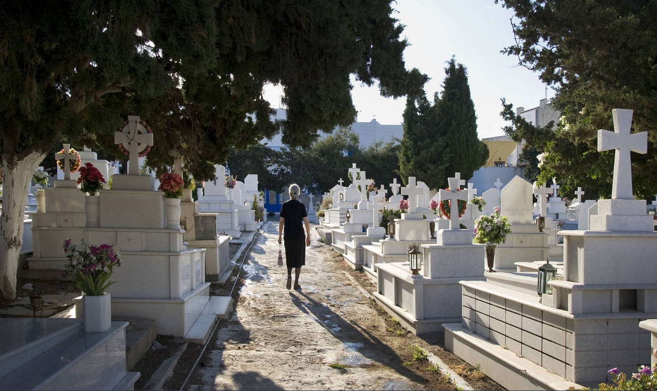 A cemetery in Naxos