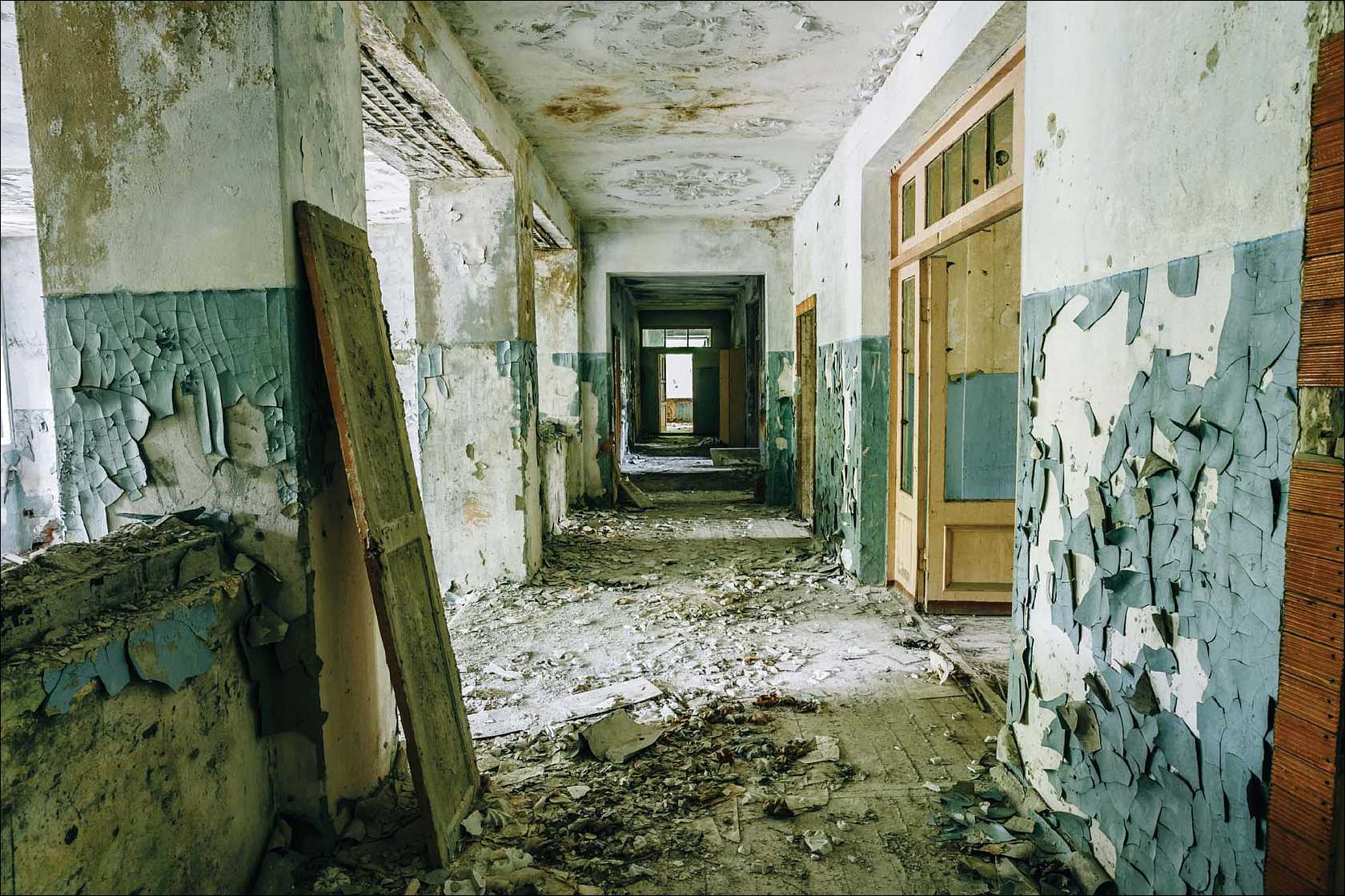 An abandoned school in Pripyat, in the aftermath of the Chernobyl disaster