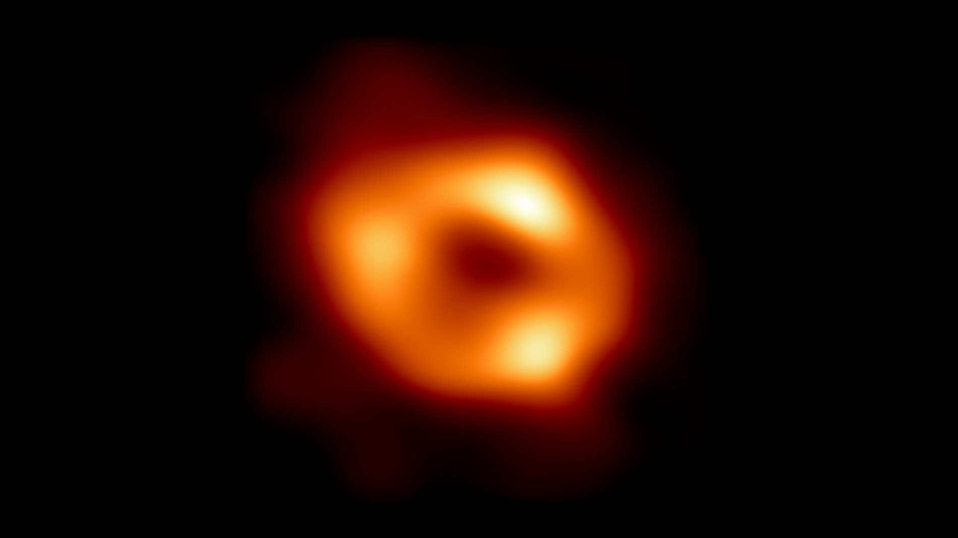 The first image of the black hole at the centre of the Milky Way, captured by the Event Horizon Telescope