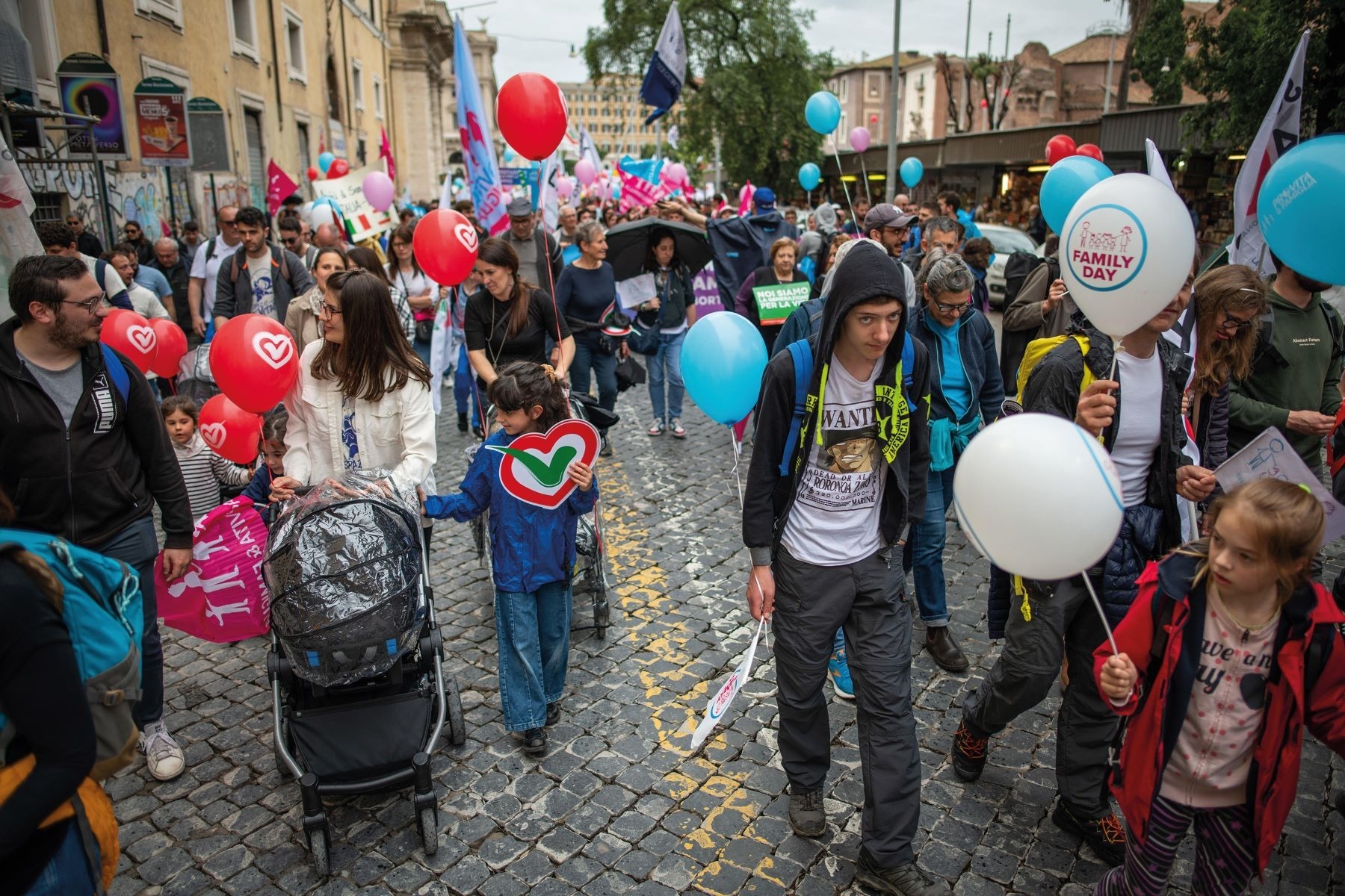 A demonstration organised by Pro Vita & Famiglia in Rome in May