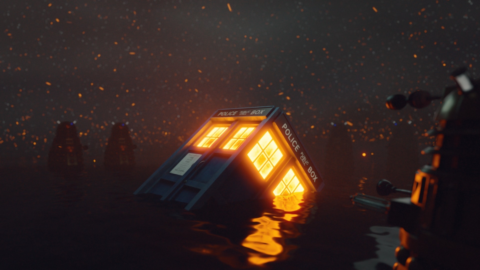 A graphic shows the 'Tardis' from Doctor Who