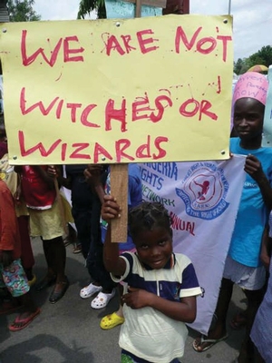 Nigerian protest against witchcraft persecutions