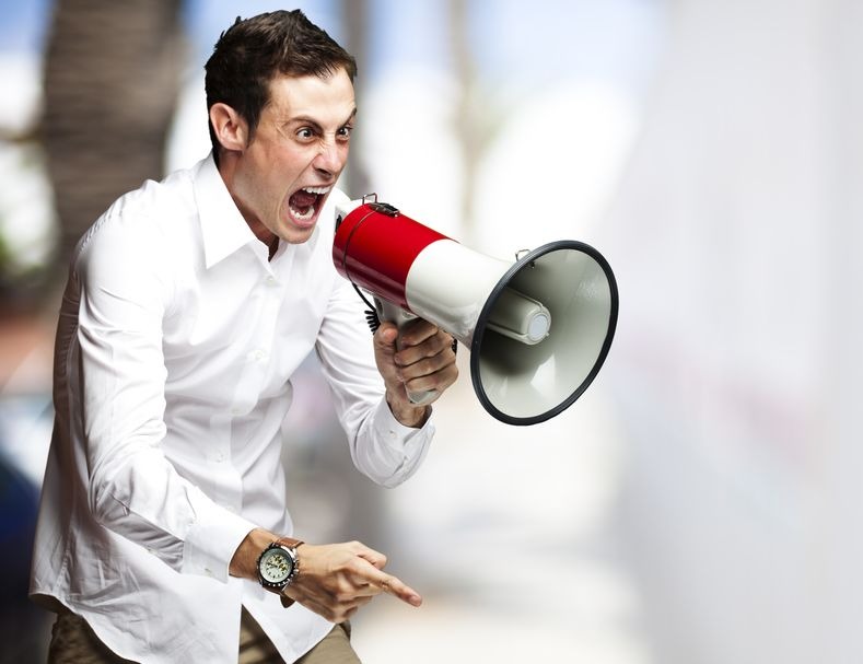 Man with Megaphone by Ilmicrofono Oggiono