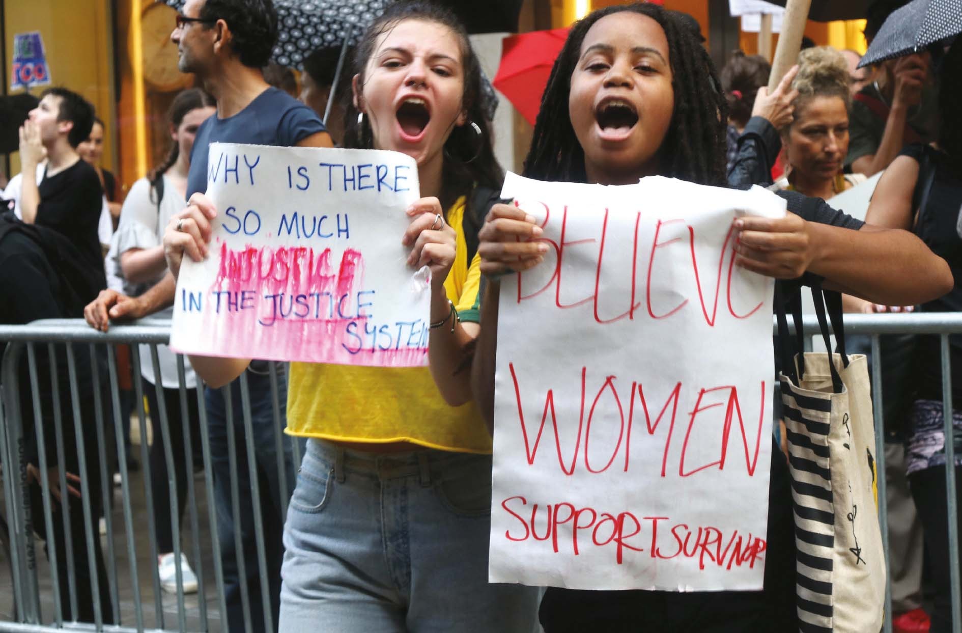 US protesters stage a walkout from work in response to Brett Kavanaugh’s nomination to the Supreme Court