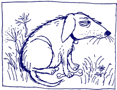 St Custard's Skool Dog thinking, Ronald Searle