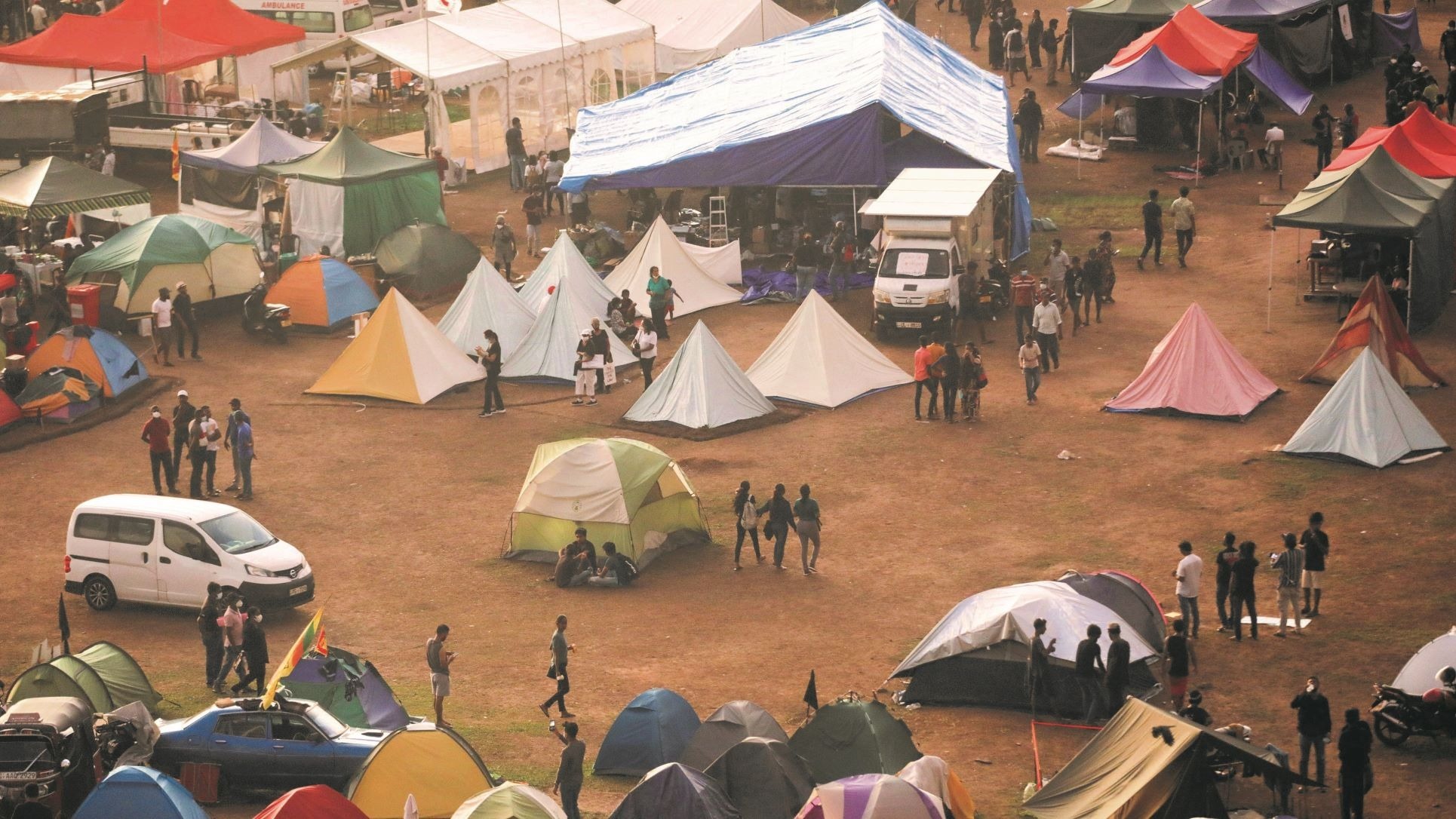 GotaGoGama protest site, Sri Lanka